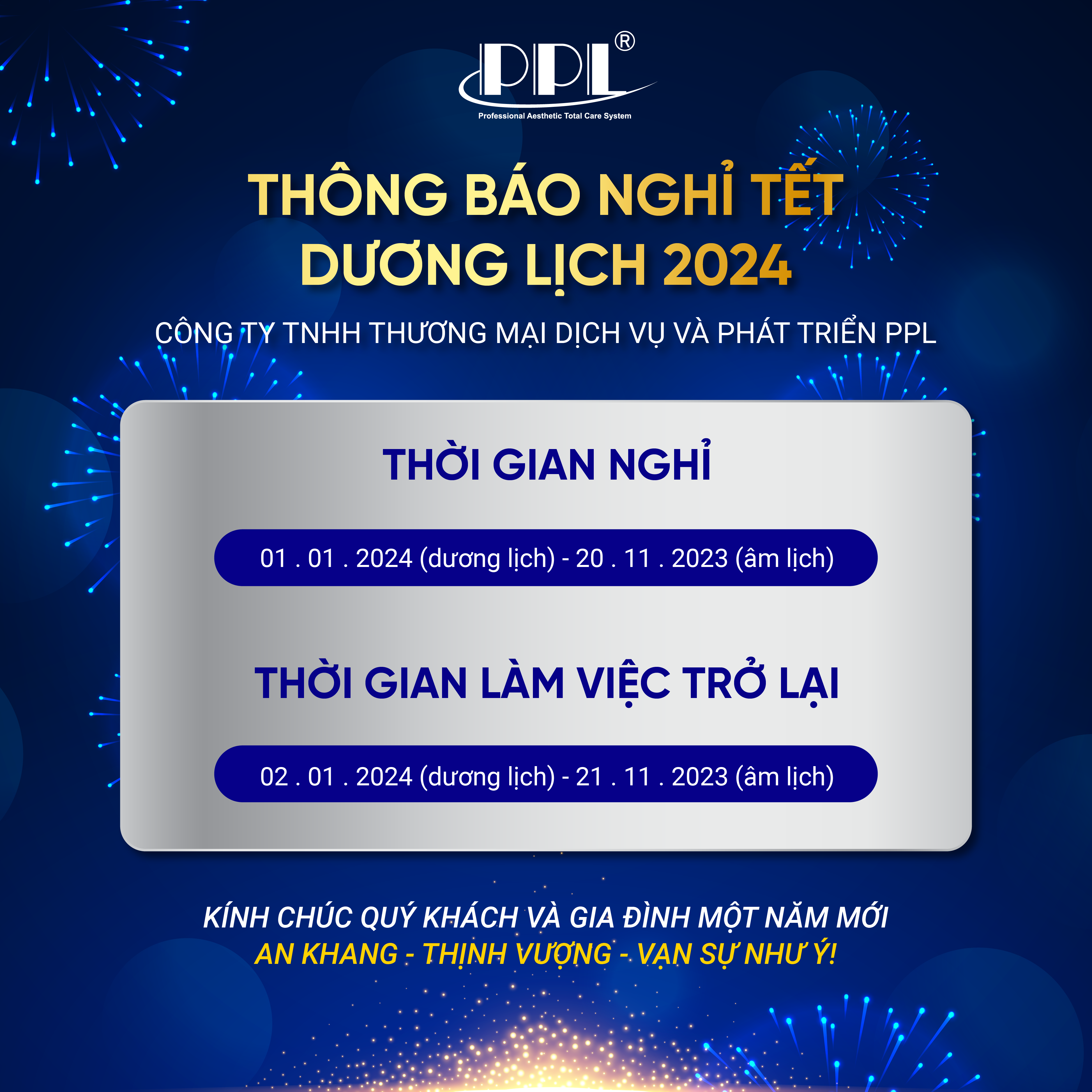 THONG BAO NGHI TET 2024